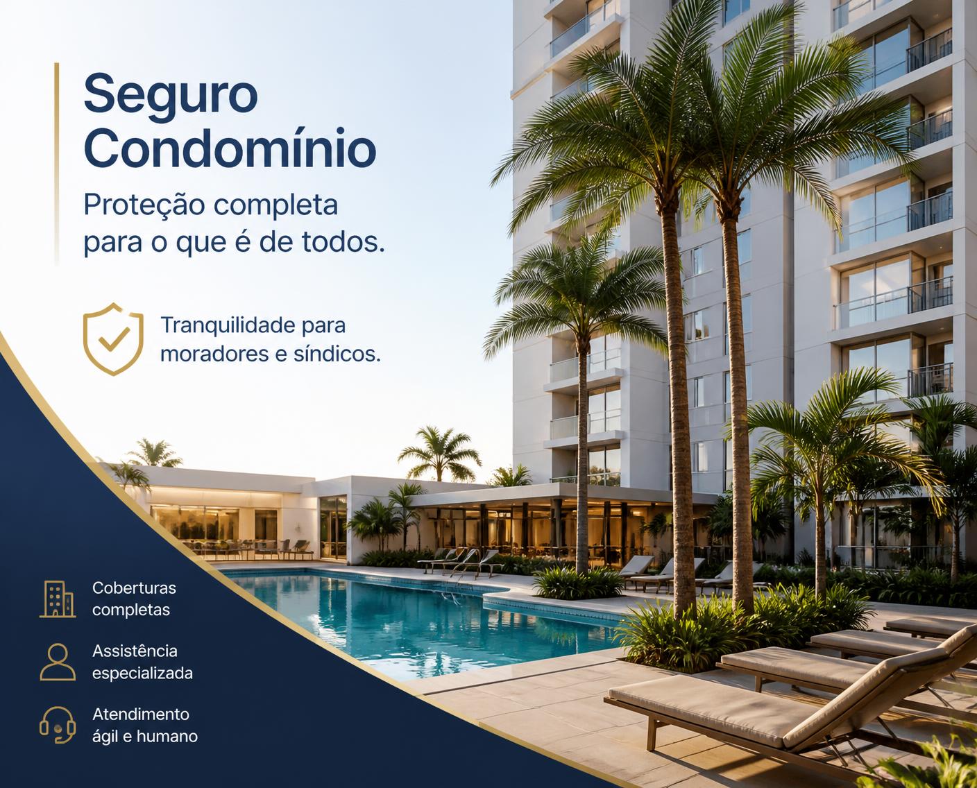 Condomínio residencial moderno com área de lazer